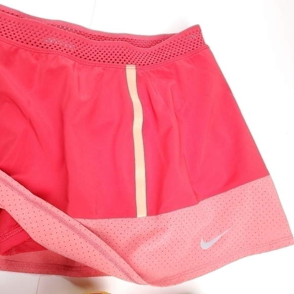 New NIKE Peach Coral Pink Golf Tennis Skirt Size 14 - Picture 4 of 13